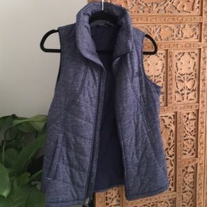 The north face vest blue medium